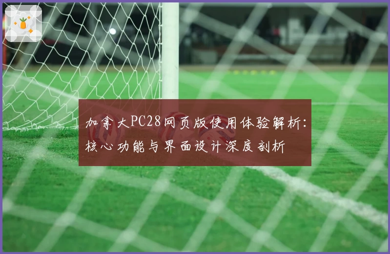 加拿大PC28网页版使用体验解析：核心功能与界面设计深度剖析